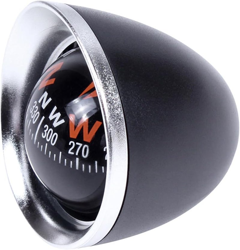 Black Car Dashboard Compass Mount with Suction Cup for Automotive Decoration - Image 5